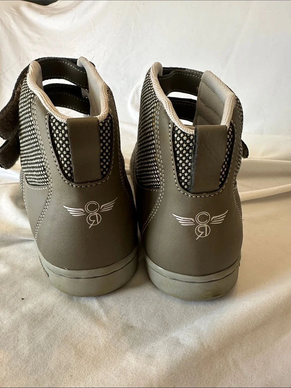 Creative Recreation Men's Grey and White High-Top Sneakers